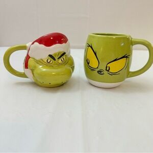 The Grinch‎ Ceramic Mug Set Holiday Intolerant Christmas Gift